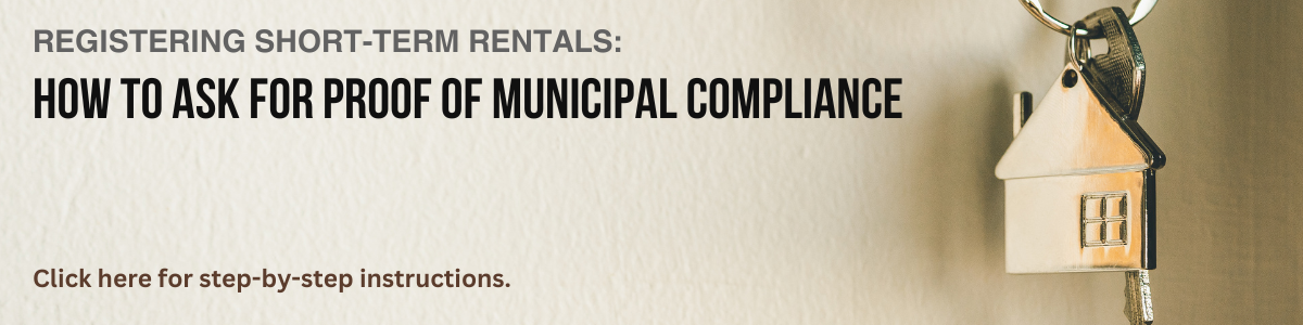 How to Request Municipal Zoning Confirmation for a Short-Term Rental